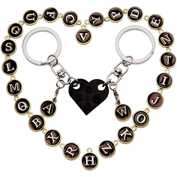 Amazon.com: RANXIZY Boho Acrylic English Letter Keychain for Men